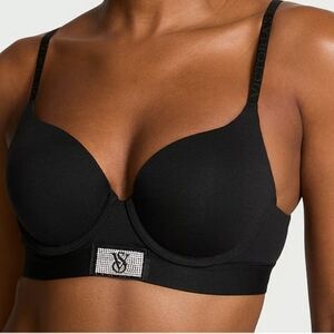 Victoria's Secret Black Embellished Bra